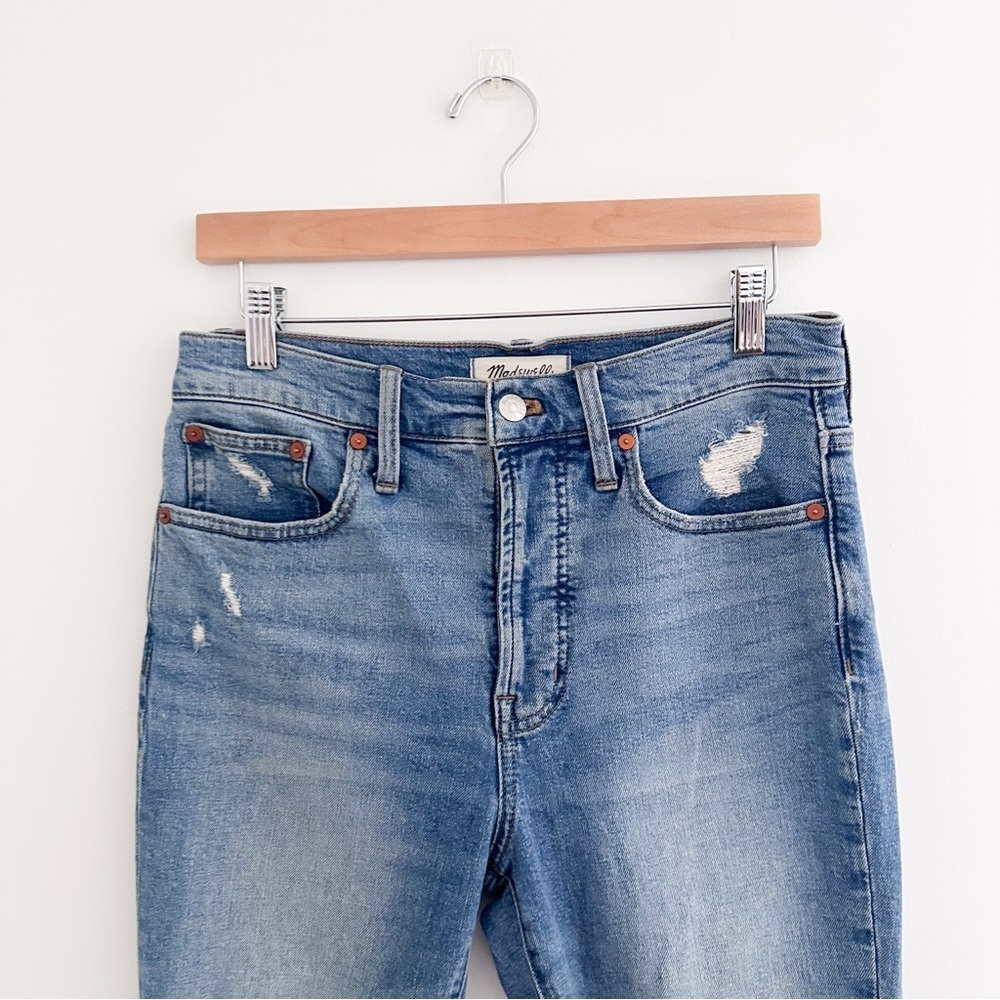 Madewell The Perfect Vintage Jean Distressed Straight Leg Denim Size 26 - Picture 2 of 8